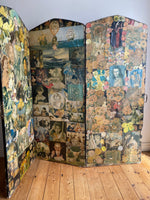Load image into Gallery viewer, Three Panel Decoupage Screen

