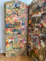 Load image into Gallery viewer, Three Panel Decoupage Screen
