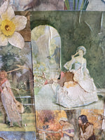 Load image into Gallery viewer, Three Panel Decoupage Screen
